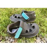 Baby bare shoes IO - summer perforation Blue Beetle