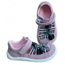 Baby bare shoes - Febo summer grey/pink