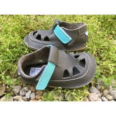Baby bare shoes IO - summer perforation Blue Beetle