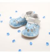 Baby bare shoes - IO summer perforation Snow Flakes