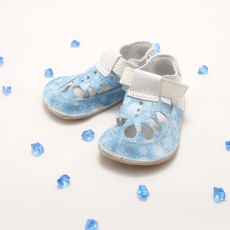 Baby bare shoes - IO summer perforation Snow Flakes