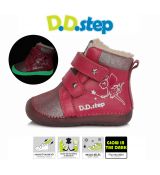 D.D.step - 070 zimné topánky dark pink 929A