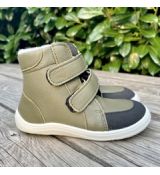 Baby bare shoes - Febo winter khaki/asfaltico