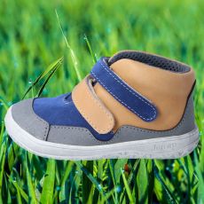 Jonap - prechodné topánky Bella modrobéžová