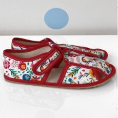 Baby bare shoes - Slippers white folklore