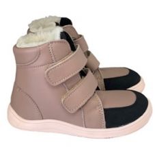 Baby bare shoes - Febo winter rosabrown/asfaltico